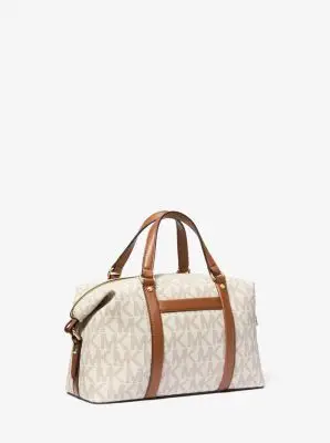 MK Borsa a mano Beck piccola con stampa logo - Naturale - Michael Kors miniatura 2