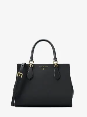 MK Borsa a mano Marilyn media in pelle Saffiano - Nero - Michael Kors miniatura 2