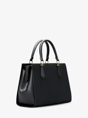 MK Borsa a mano Marilyn media in pelle Saffiano - Nero - Michael Kors miniatura 3