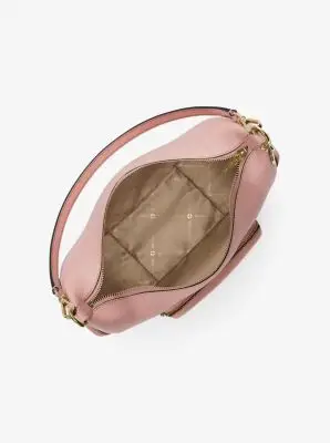 MK Borsa a spalla convertibile Merritt media in pelle martellata - Rosa - Michael Kors miniatura 3