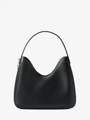 MK Borsa a spalla Nayla media in pelle martellata - Nero - Michael Kors miniatura 2