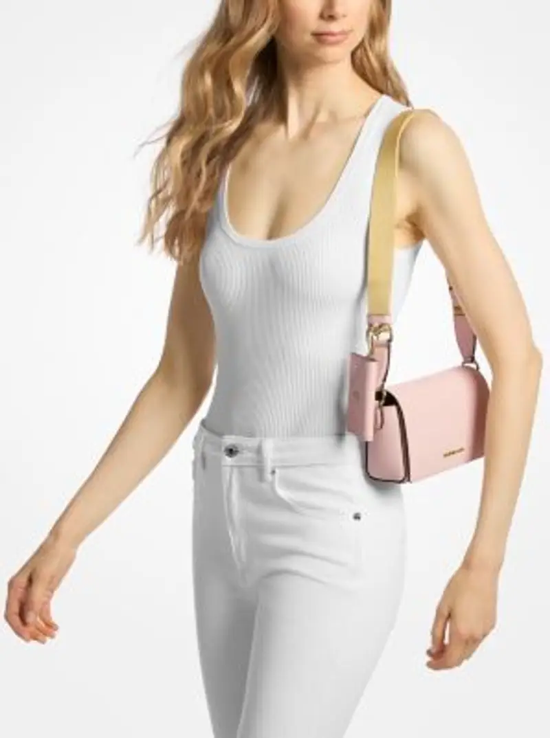 Michael Kors Outlet Porta carte di credito Rosa 2455627 miniatura 2