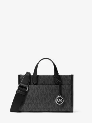 MK Borsa messenger Gigi piccola con stampa logo - Nero - Michael Kors miniatura 2