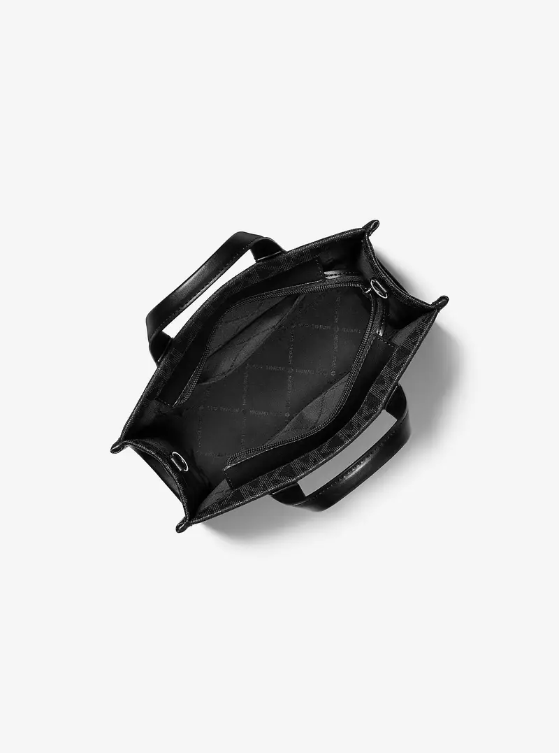 MK Borsa messenger Gigi piccola con stampa logo - Nero - Michael Kors miniatura 3