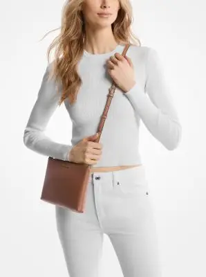 MK Borsa tote Charlotte grande 3 in 1 con logo - Marrone - Michael Kors miniatura 2