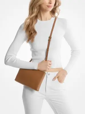 MK Borsa tote Charlotte grande 3 in 1 con logo - Naturale - Michael Kors miniatura 2