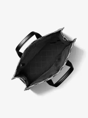 MK Borsa tote Gigi grande con logo jacquard - Nero - Michael Kors miniatura 2