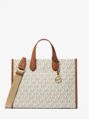 MK Borsa tote Gigi grande con stampa logo - Naturale - Michael Kors miniatura 2