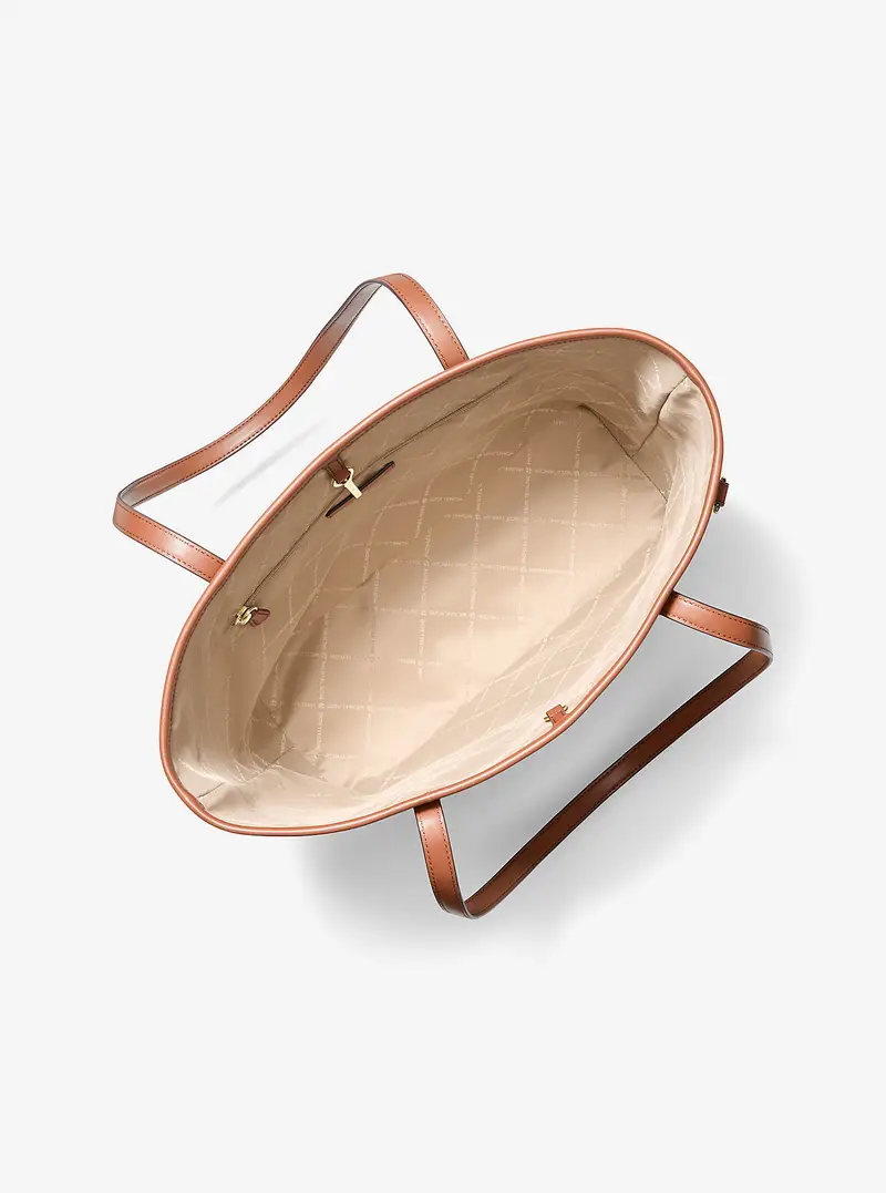 MK Borsa tote Jet Set grande con stampa logo - Naturale - Michael Kors miniatura 3