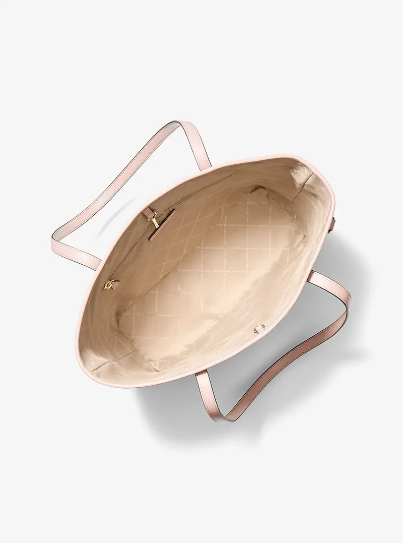 MK Borsa tote Jet Set grande con stampa logo - Rosa - Michael Kors miniatura 3