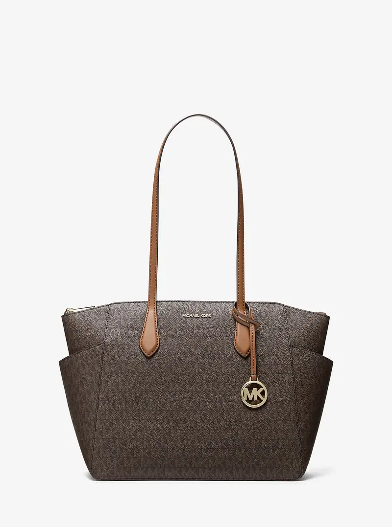 MK Borsa tote Marilyn media con logo - Marrone - Michael Kors