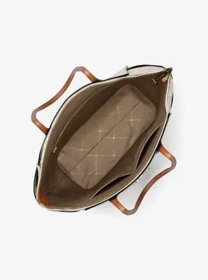 MK Borsa tote Marilyn media con logo - Naturale - Michael Kors miniatura 2