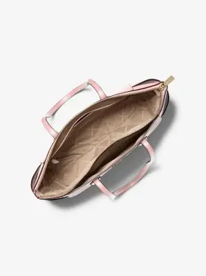 MK Borsa tote Marilyn media in pelle Saffiano - Rosa - Michael Kors miniatura 2