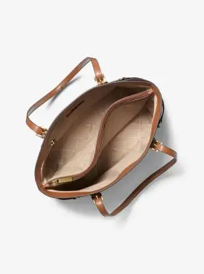 MK Borsa tote Voyager grande con stampa logo - Marrone - Michael Kors miniatura 2