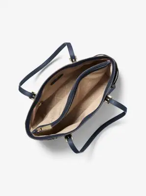 MK Borsa tote Voyager grande in pelle Saffiano - Blu - Michael Kors miniatura 2