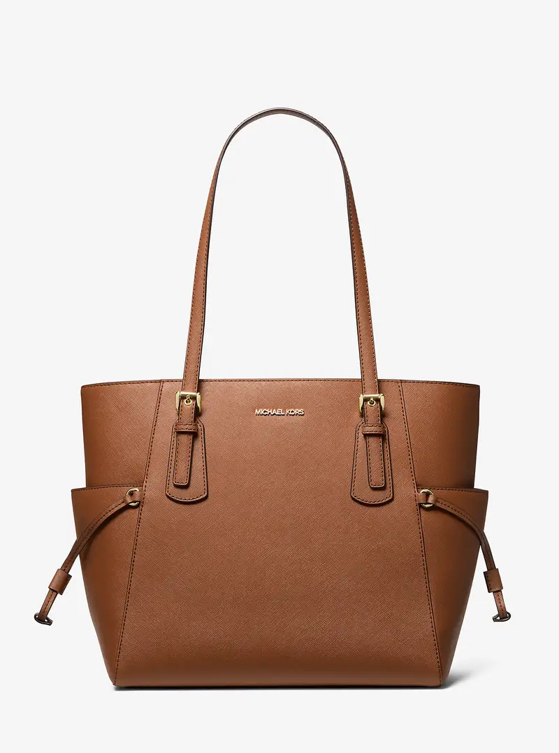 MK Borsa tote Voyager grande in pelle Saffiano - Marrone - Michael Kors