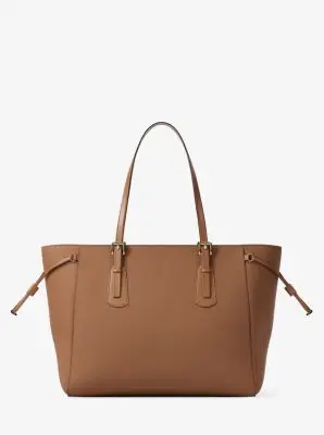 MK Borsa tote Voyager grande in pelle Saffiano - Marrone - Michael Kors miniatura 2