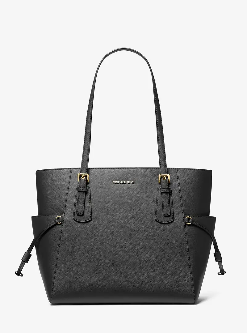 MK Borsa tote Voyager grande in pelle Saffiano - Nero - Michael Kors