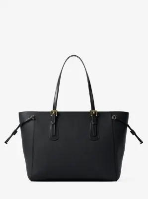 MK Borsa tote Voyager grande in pelle Saffiano - Nero - Michael Kors miniatura 2