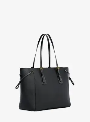 MK Borsa tote Voyager grande in pelle Saffiano - Nero - Michael Kors miniatura 3