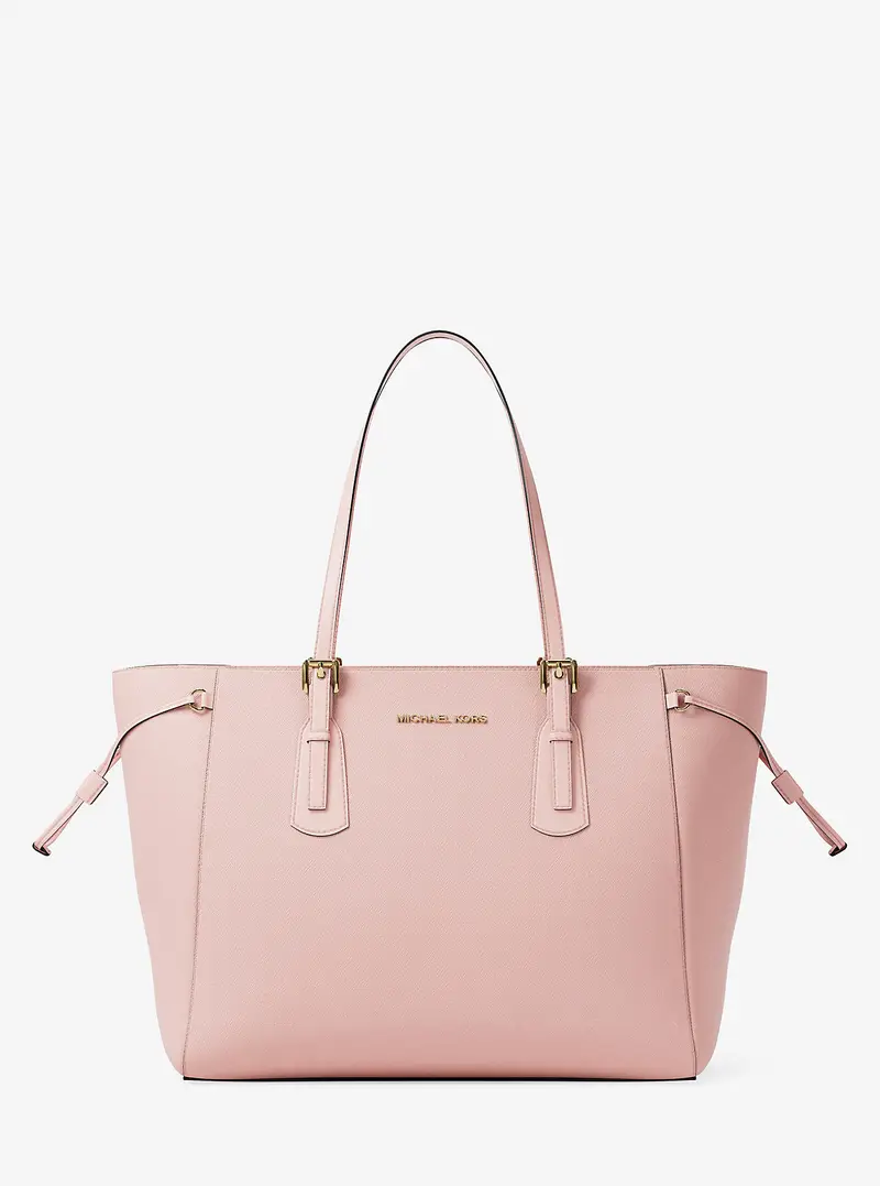 MK Borsa tote Voyager grande in pelle Saffiano - Rosa - Michael Kors