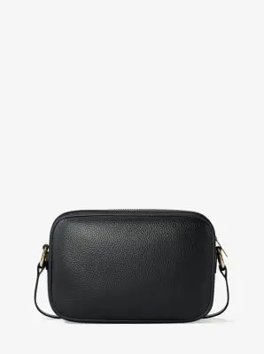 MK Camera bag a tracolla Jet Set in pelle martellata - Nero - Michael Kors miniatura 2