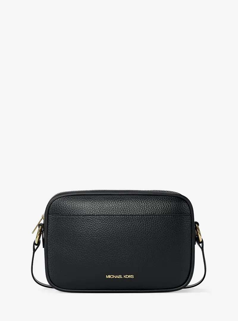 MK Camera bag a tracolla Jet Set in pelle martellata - Nero - Michael Kors