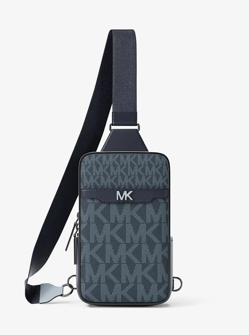 MK Monospalla Cooper piccolo con stampa logo - Blu - Michael Kors