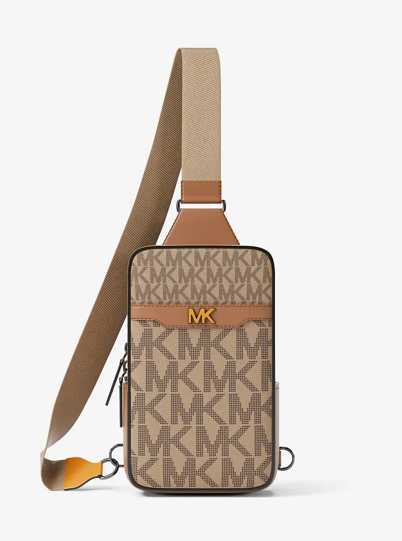 MK Monospalla Cooper piccolo con stampa logo - Naturale - Michael Kors