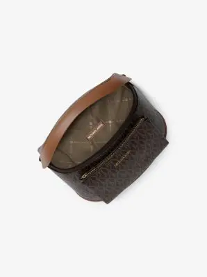 MK Monospalla Slater medio con stampa logo - Marrone - Michael Kors miniatura 2