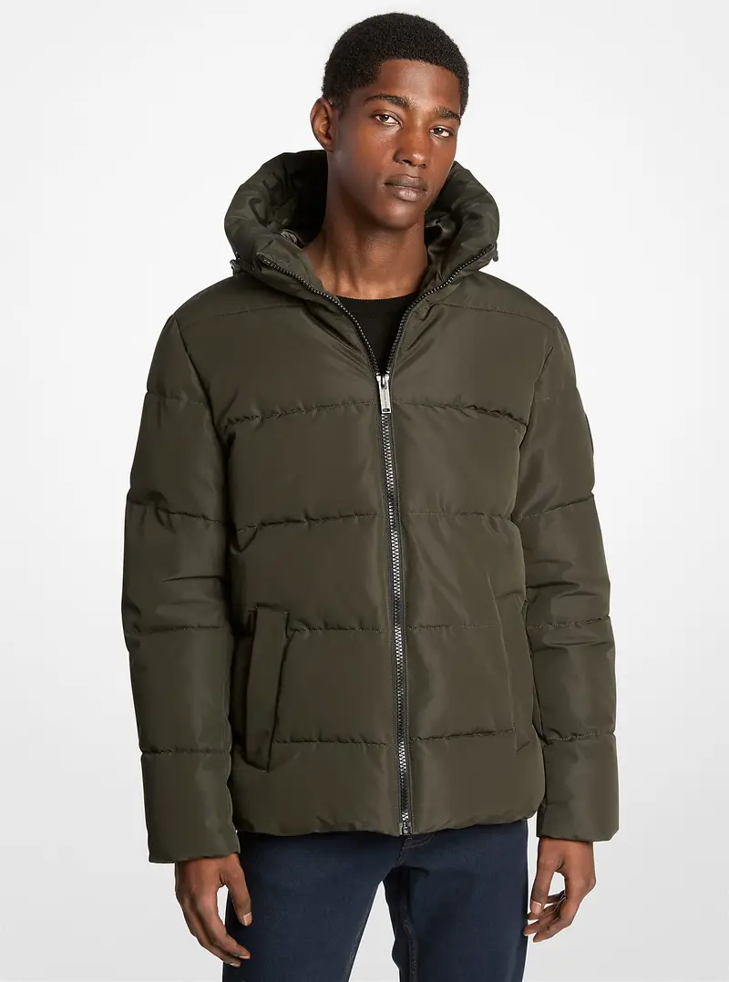 MK Piumino trapuntato Alma - Verde - Michael Kors