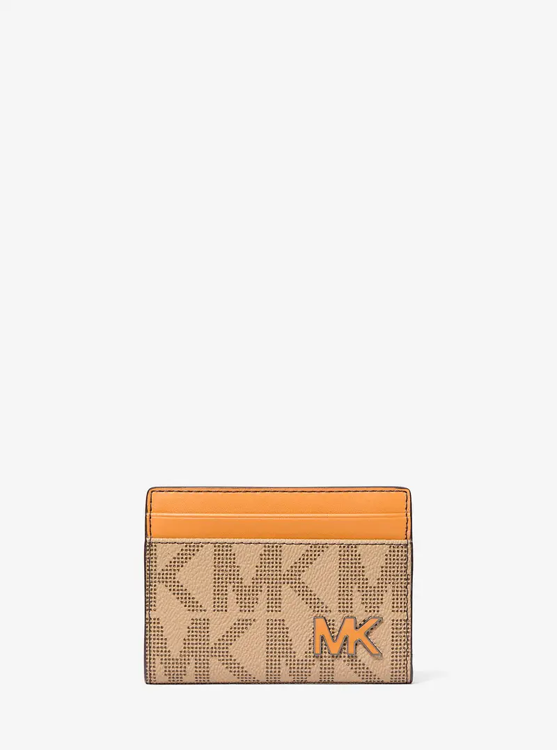 MK Portafoglio a libro Cooper grande con stampa logo - Arancio - Michael Kors