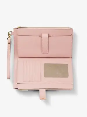 MK Portafoglio da polso Jet Set grande per smartphone - Rosa - Michael Kors miniatura 2