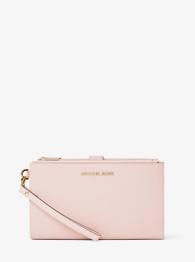 MK Portafoglio da polso Jet Set grande per smartphone - Rosa - Michael Kors