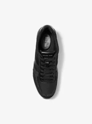 MK Sneaker Andi in tela con logo - Nero - Michael Kors miniatura 3