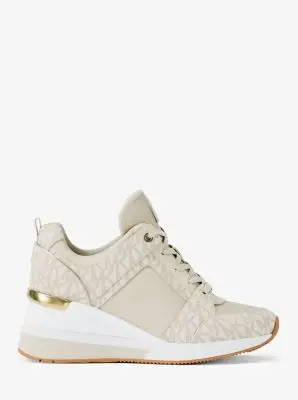 MK Sneaker Georgie con logo esclusivo - Naturale - Michael Kors miniatura 2