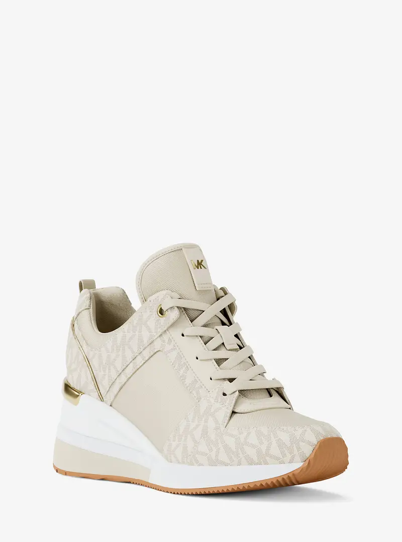 MK Sneaker Georgie con logo esclusivo - Naturale - Michael Kors