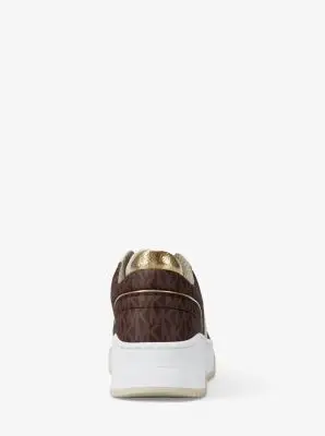 MK Sneaker Lexi in materiale misto - Marrone - Michael Kors miniatura 2