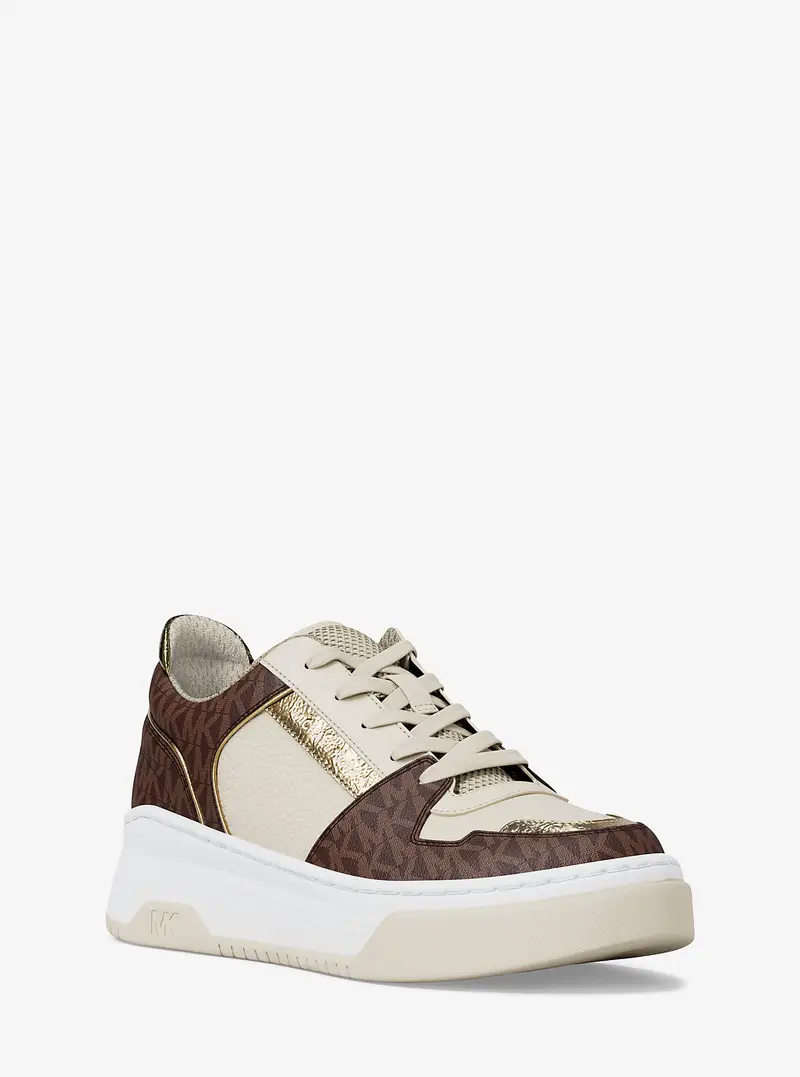 MK Sneaker Lexi in materiale misto - Marrone - Michael Kors