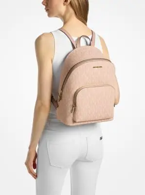 MK Zaino Connie medio con stampa logo - Rosa - Michael Kors miniatura 2