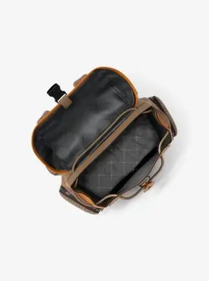 MK Zaino Cooper medio con stampa logo - Naturale - Michael Kors miniatura 3