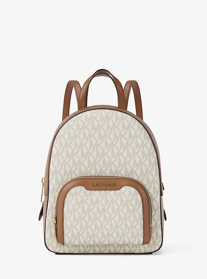 MK Zaino Jaycee extra small con stampa logo - Naturale - Michael Kors