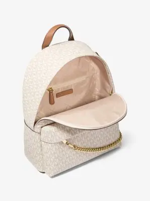 MK Zaino Slater medio con stampa logo - Naturale - Michael Kors miniatura 2