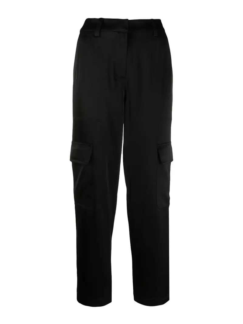 Pantaloni in raso Nero
