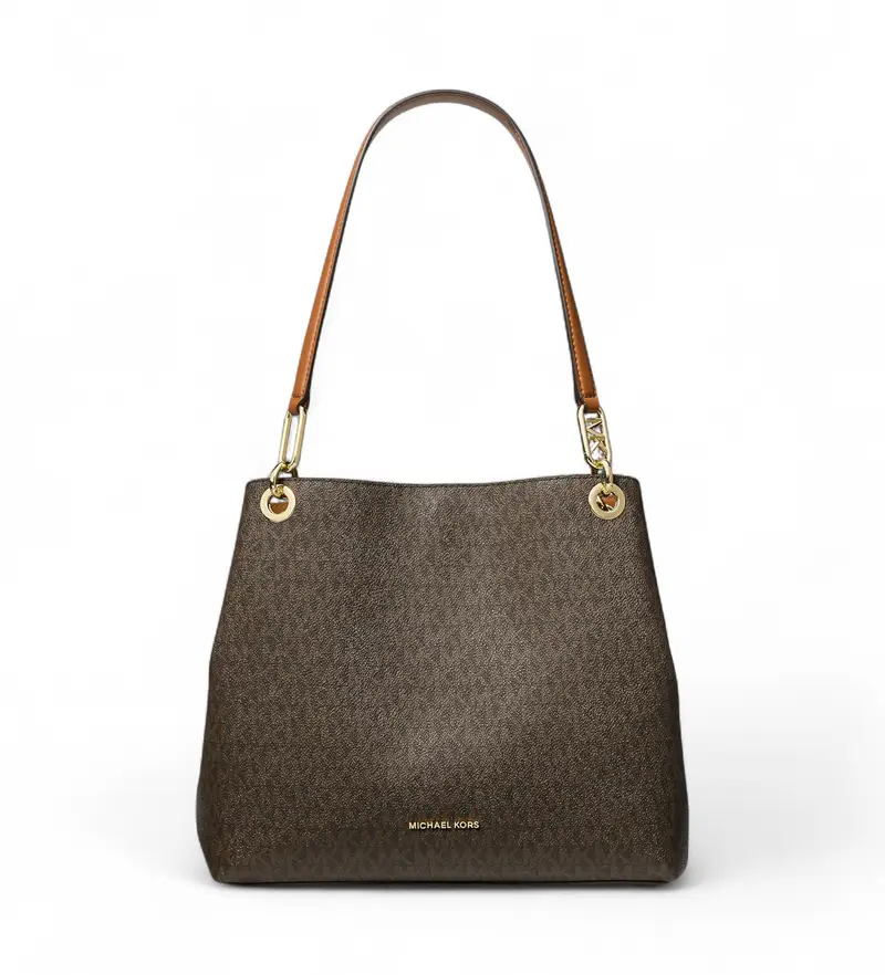 per donna 30F3G8KT7B Borsa tote grande con logo marrone Kensington (OSFA), Casual, PVC