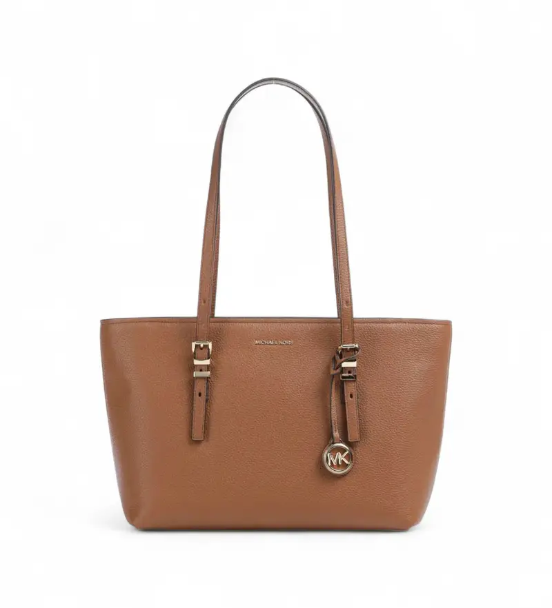 per donna. 30T5GQNT2L Borsa MD EW Tote in pelle nera (OSFA), Marrone, Casual Oro