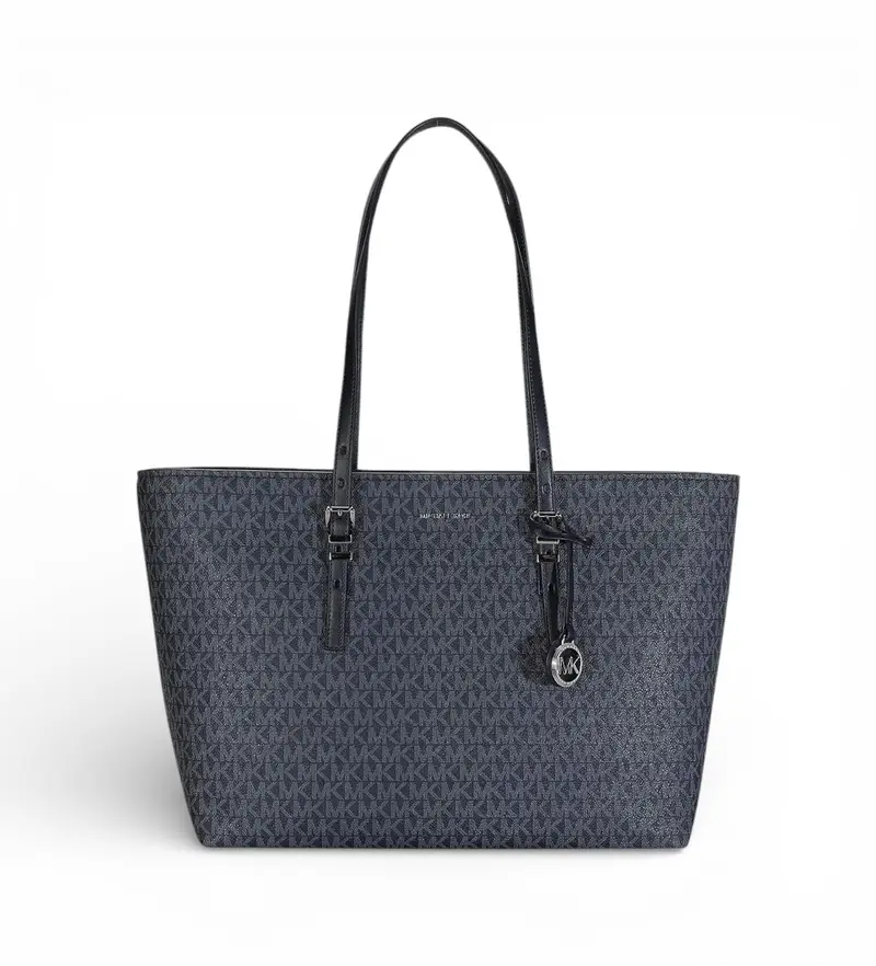 Michael Kors Borsa Donna Quinn Grande Blu Navy in Tela