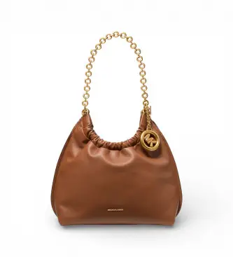 per donna 32S6A50C6L borsa marrone arricciata (OSFA), Casual, Pelle