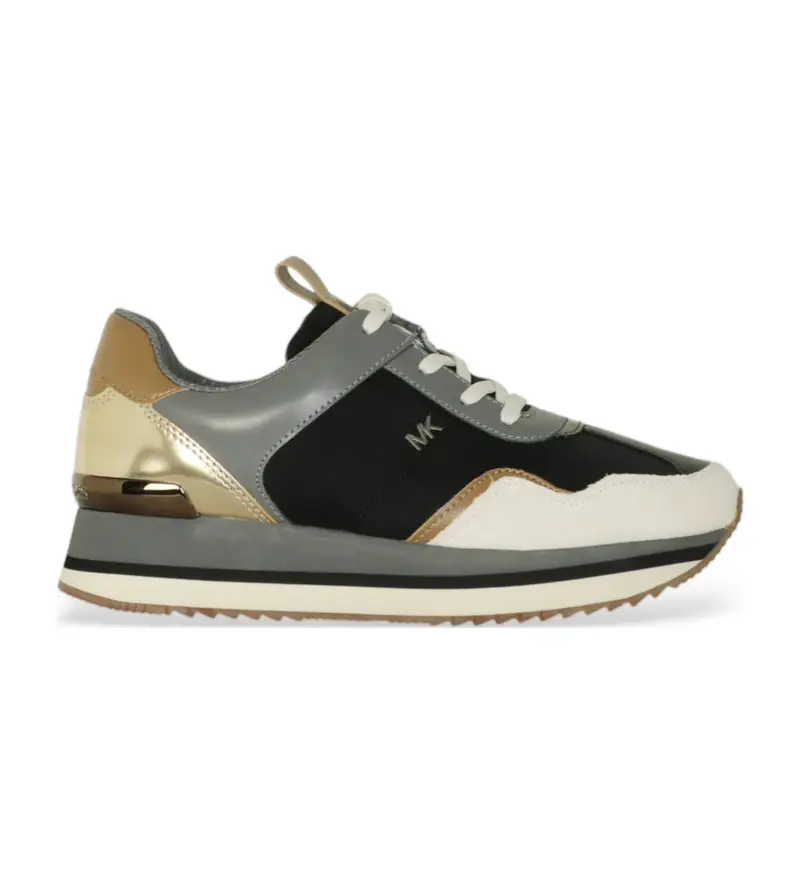 per donna 43F5RNFS2D Sneakers Raina Trainer in pelle multicolore (37), 1 a 3 cm, Stringhe, Casual