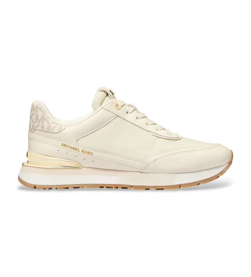 per donna 43R5NOFS1L Sneaker Nova in pelle vaniglia e nylon (6 0), Beige, Basso, Stringhe, Casual